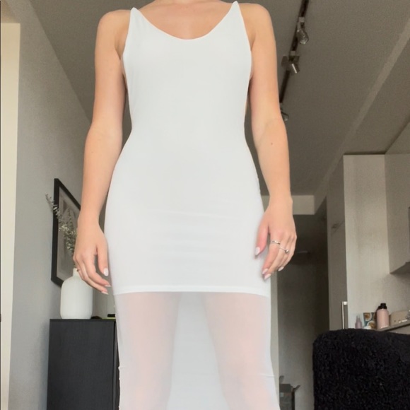 White DASH pool party dress - Picture 3 of 4